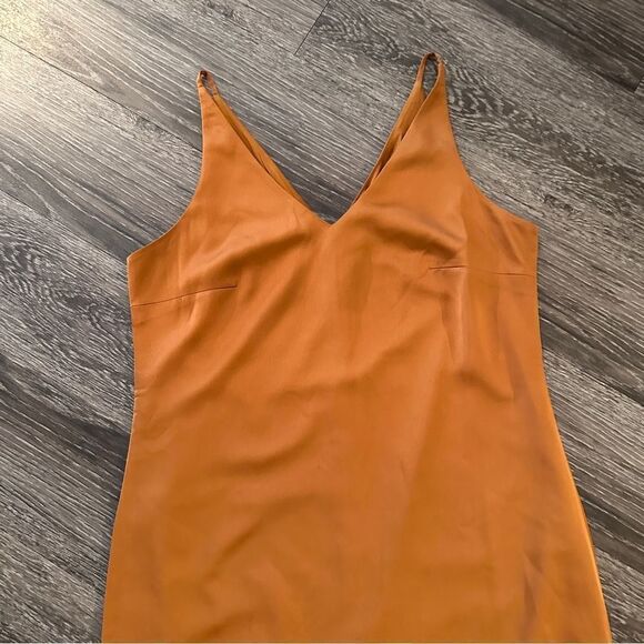 J crew 365 midi copper slip dress - Picture 3 of 6